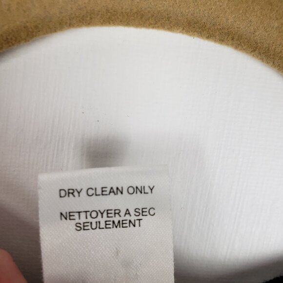 Nanette Lepore Merino Wool Sweater Black Tan Stripes Ruffle Cuffs Size Small - Picture 6 of 6